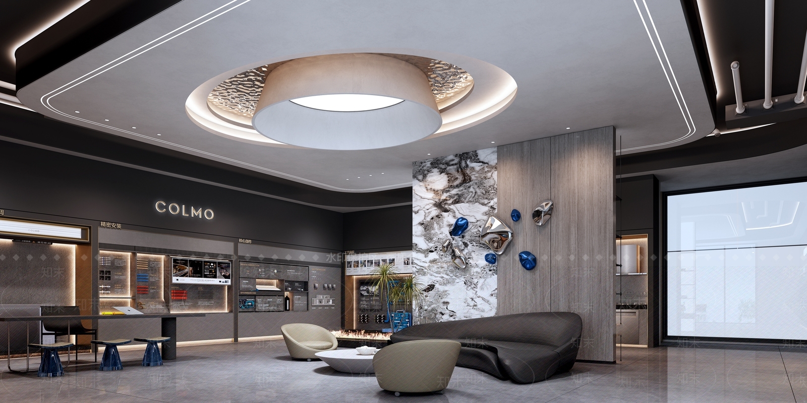 现代空调专卖店3D模型下载【ID:1138629416】