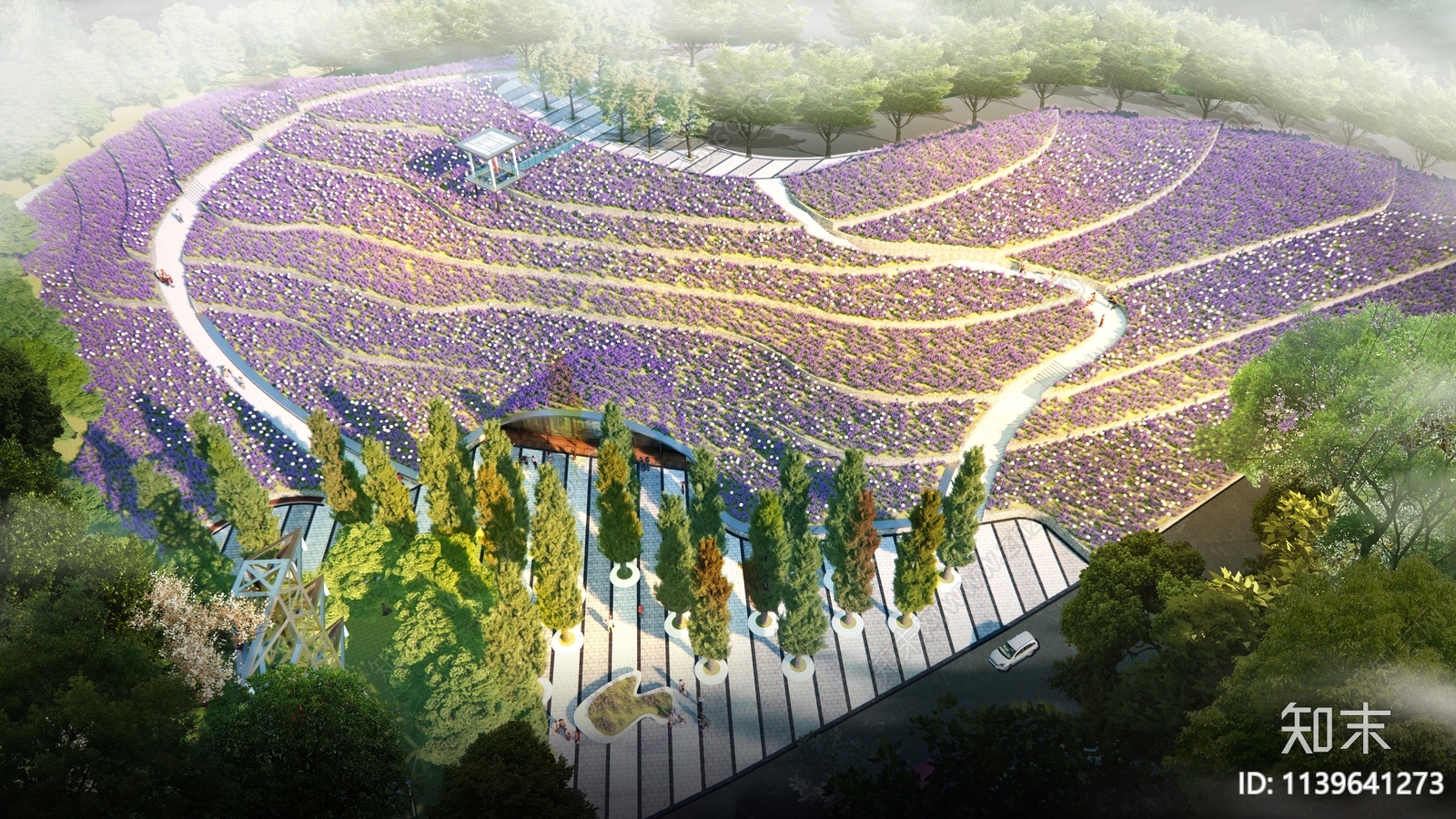 昆明西山望滇雅苑出入口道路景观方案文本下载【ID1139641273】_【知末方案文本库】