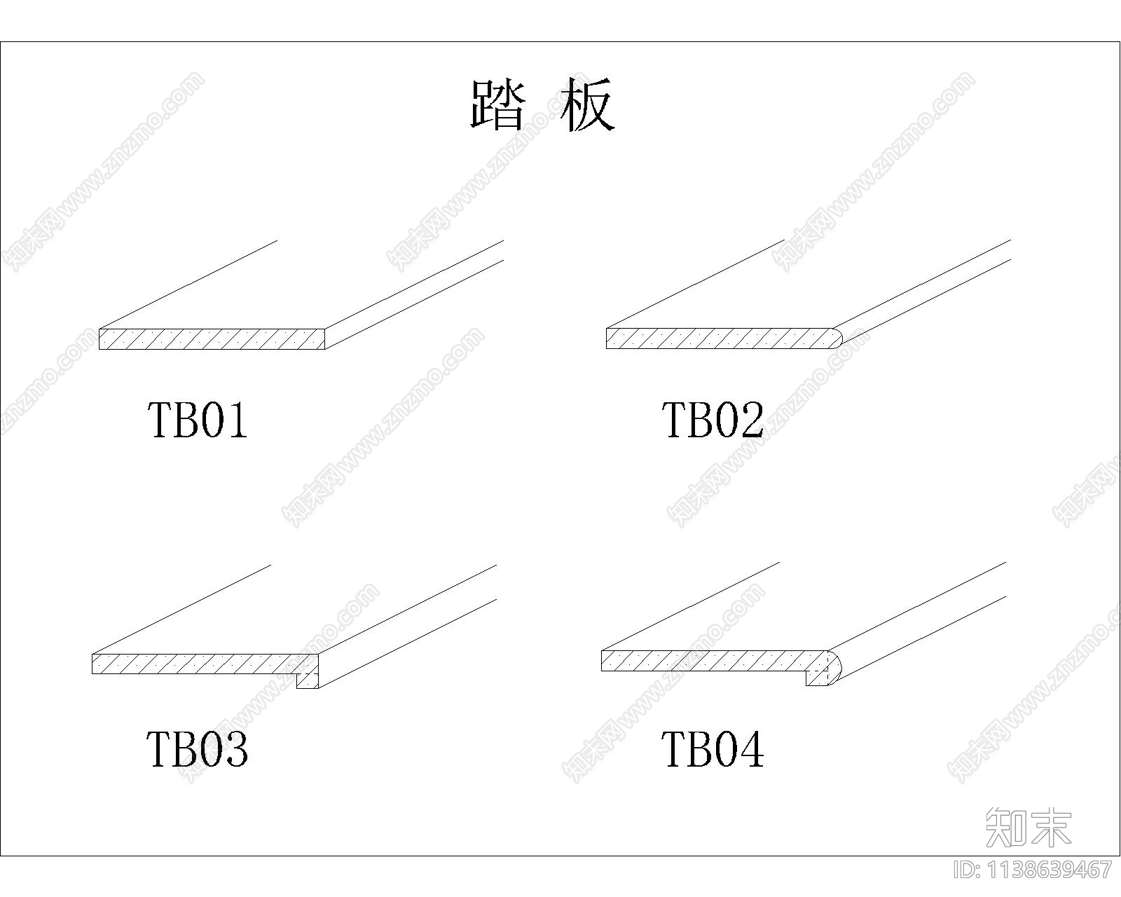 楼梯结构cad施工图下载【ID:1138639467】