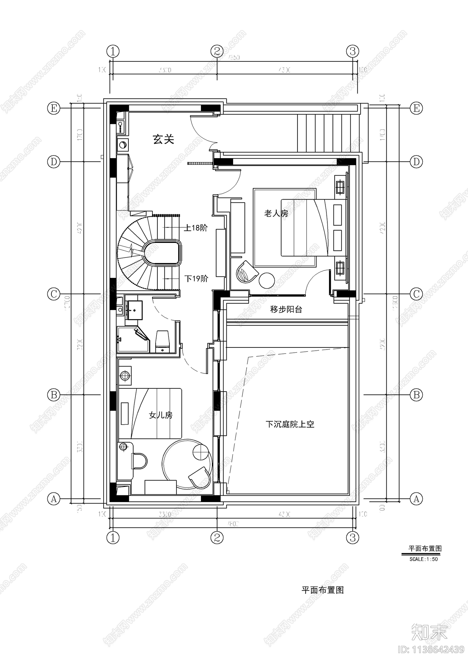 新中式别墅室内cad施工图下载【ID:1138642439】