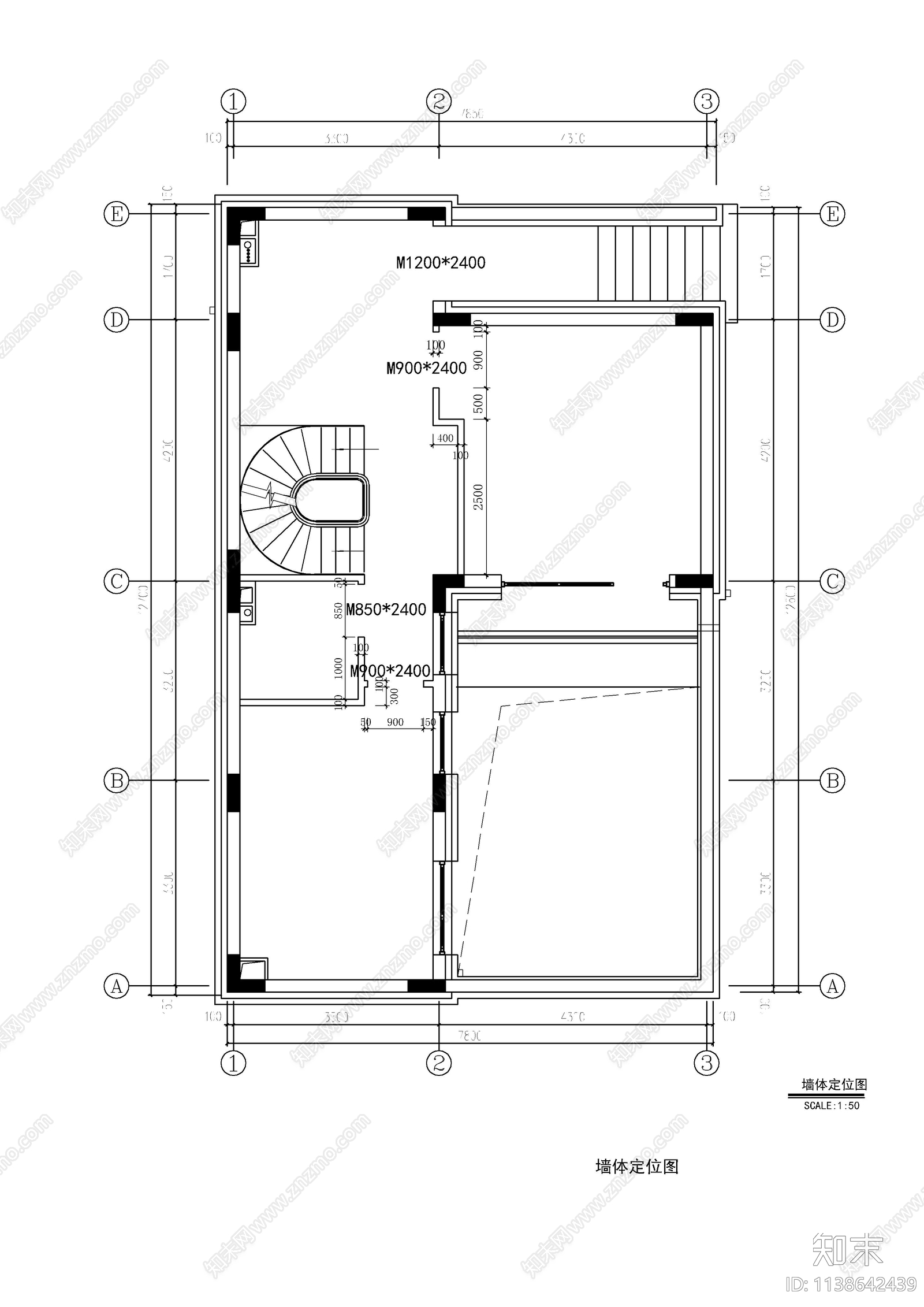 新中式别墅室内cad施工图下载【ID:1138642439】