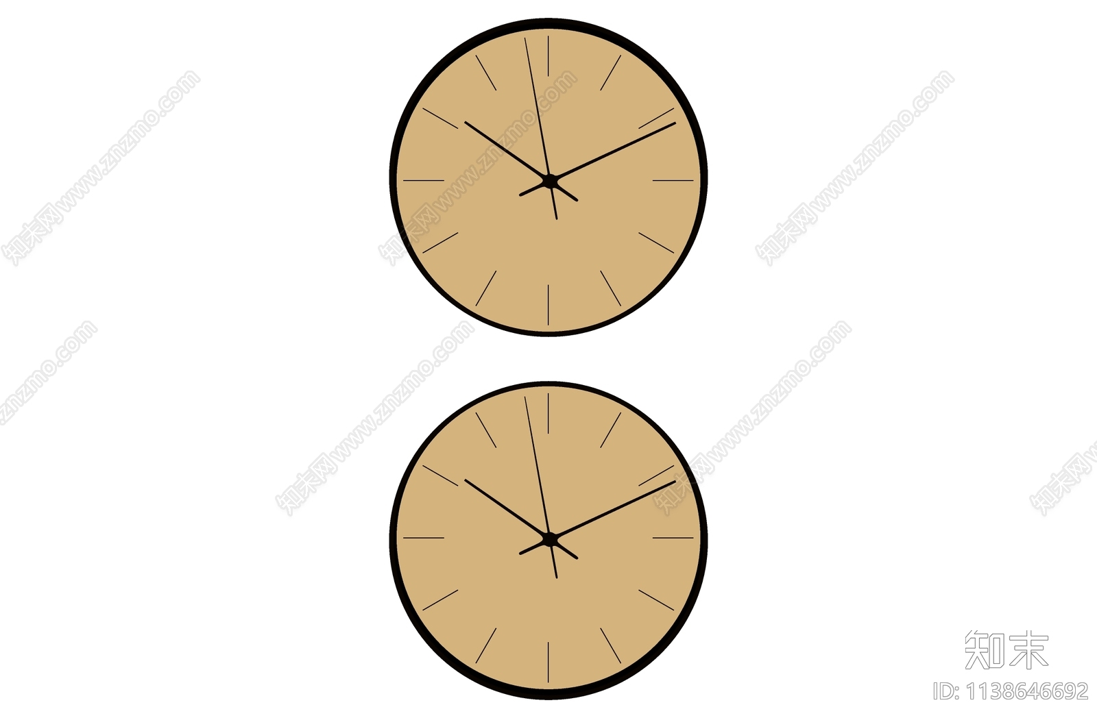 现代挂钟SU模型下载【ID:1138646692】