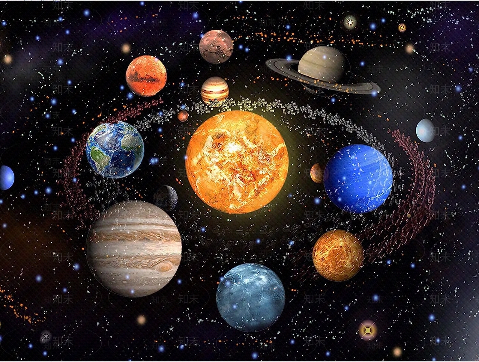 简一太空环游装饰画贴图下载【ID:1138647301】