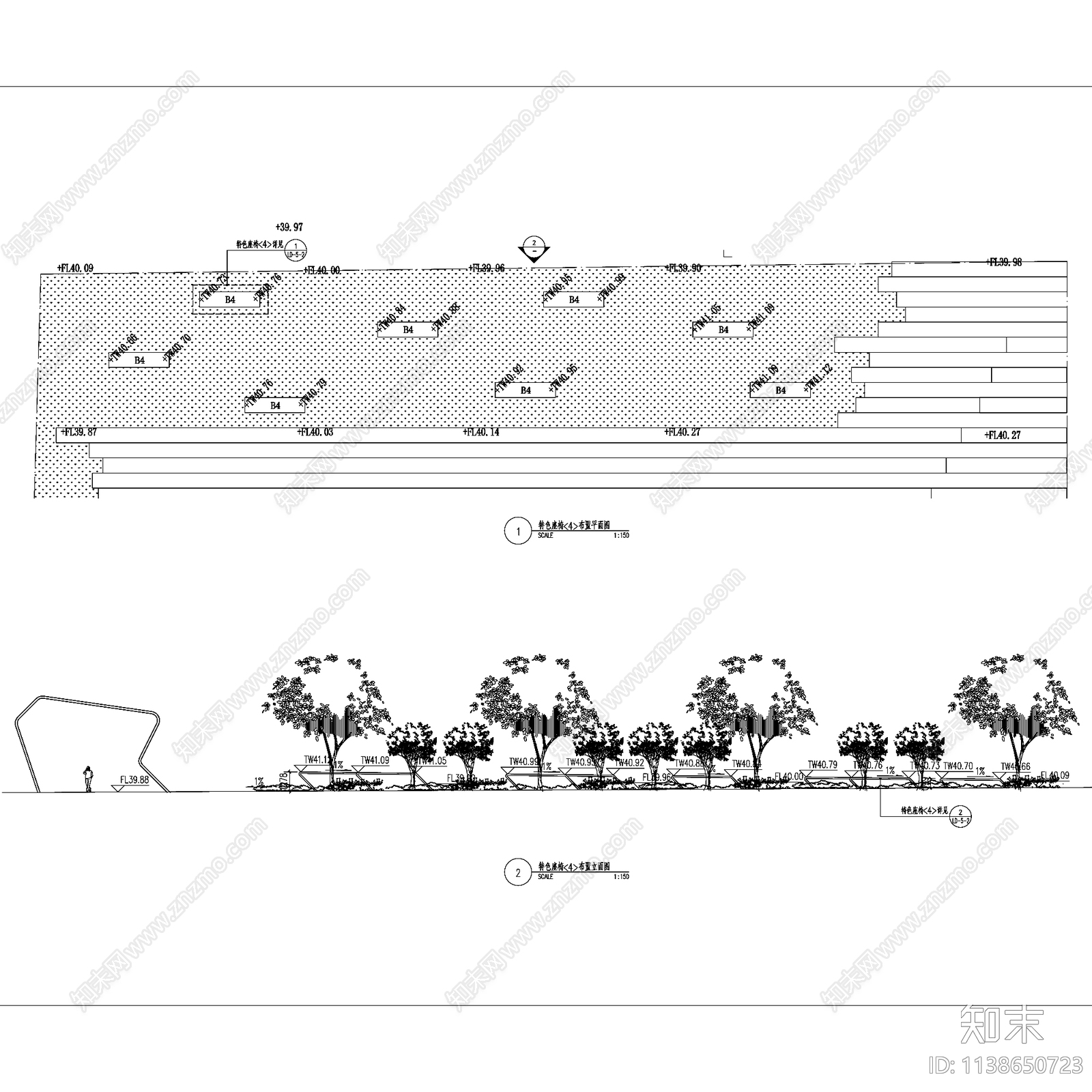 北京北七家商务园营销体验区景观cad施工图下载【ID:1138650723】