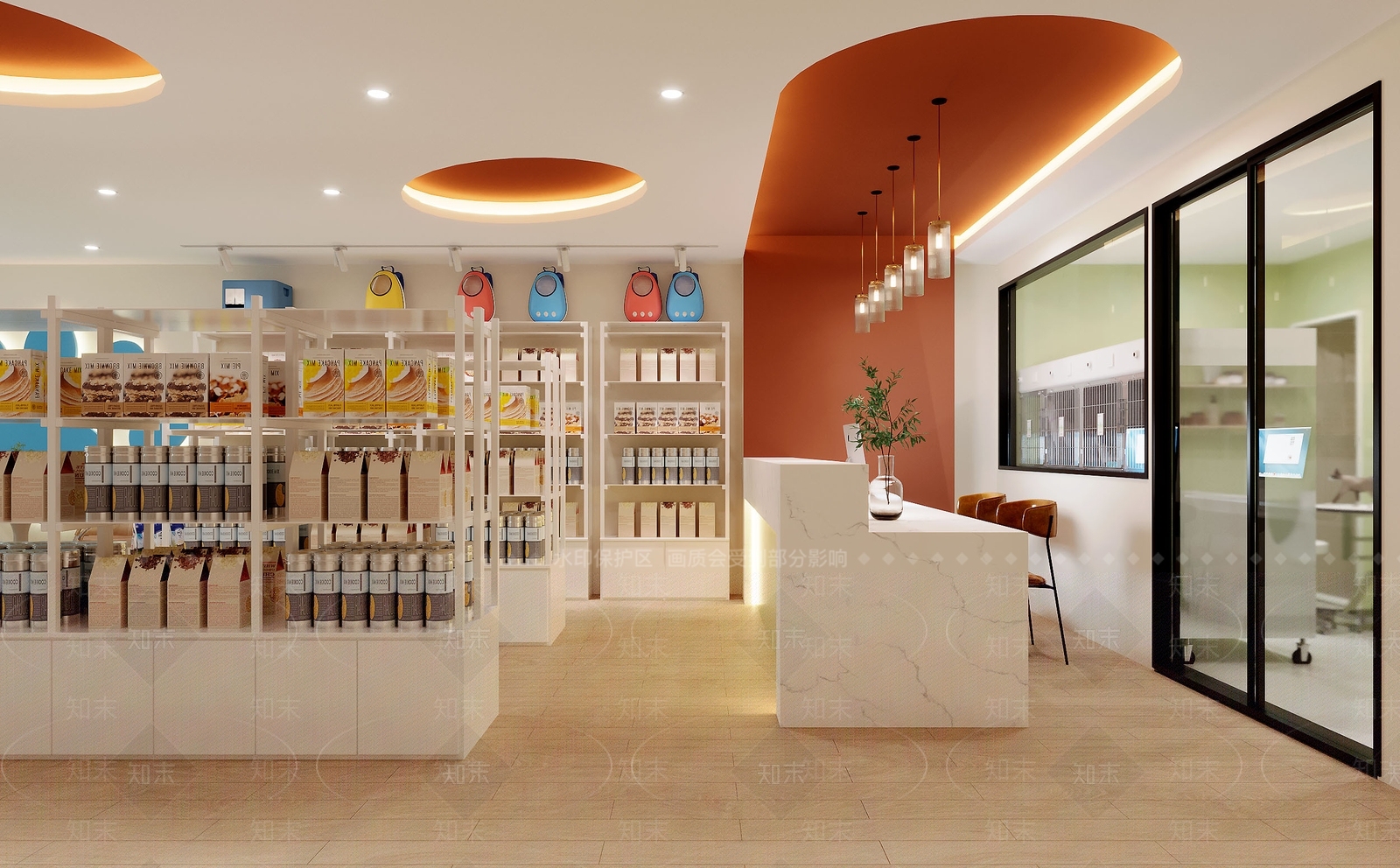 现代宠物店3D模型下载【ID:1138655211】
