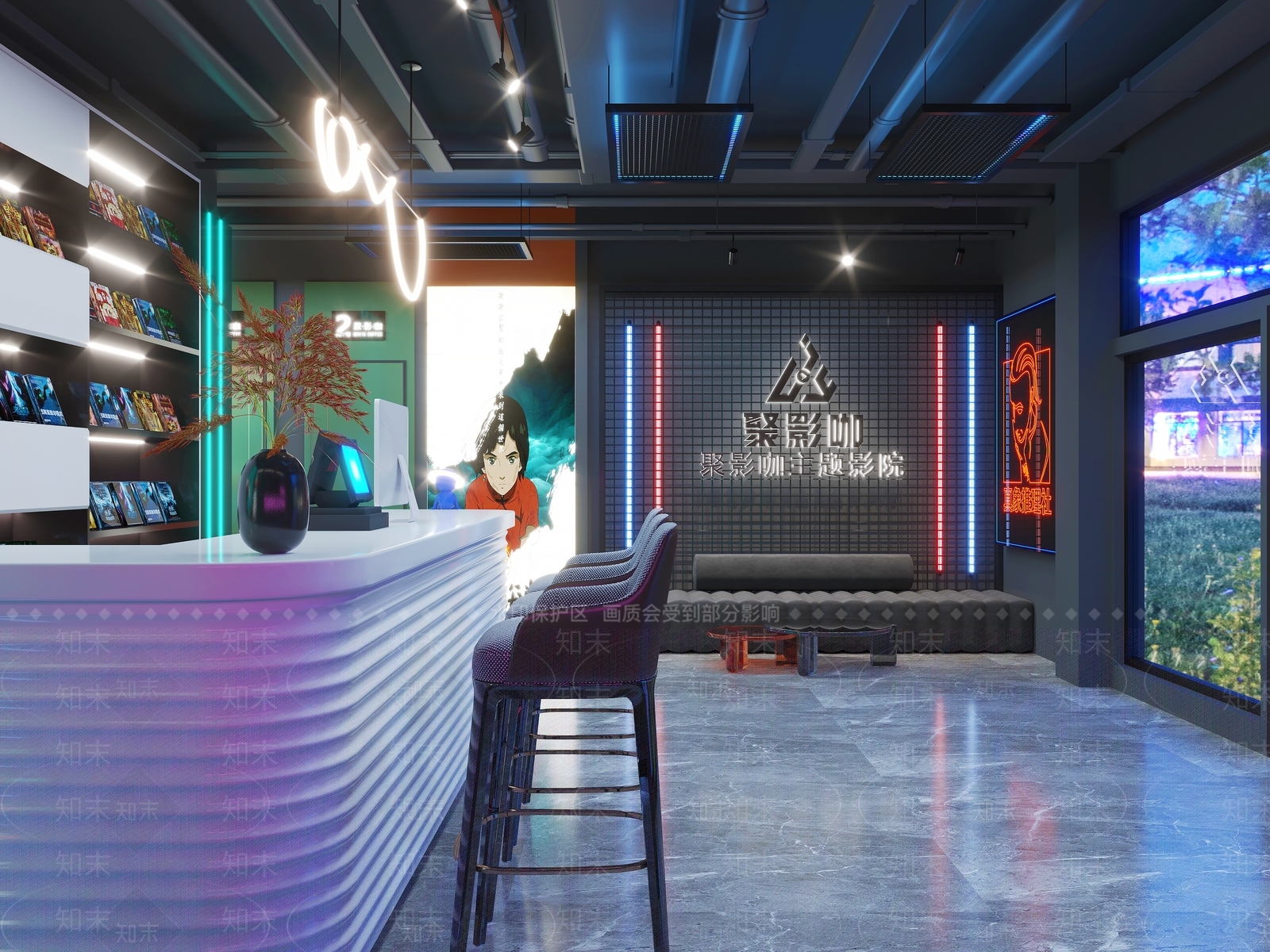 现代私人影院3D模型下载【ID:1138663418】