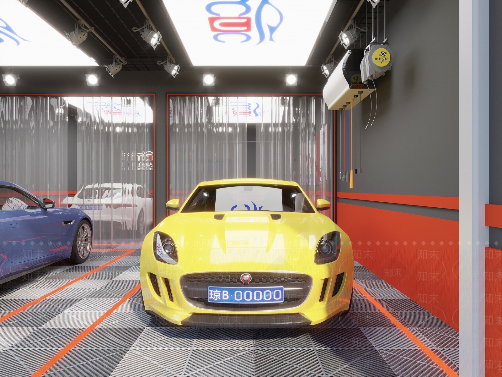 现代汽车店门头门面3D模型下载【ID:1138667208】