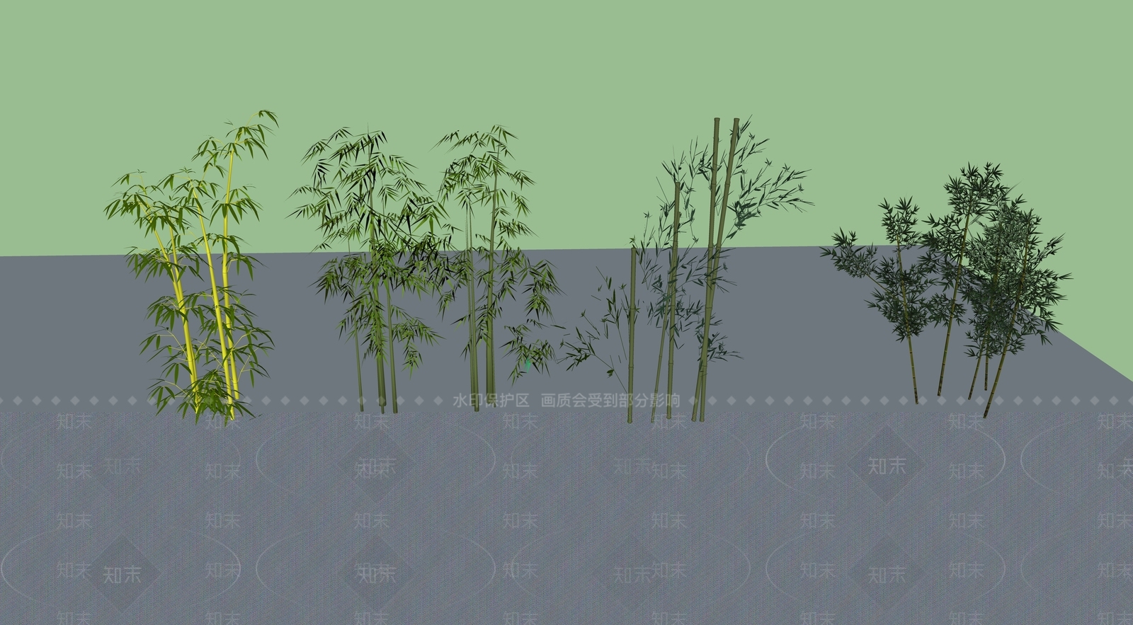 竹子SU模型下载【ID:1138672965】