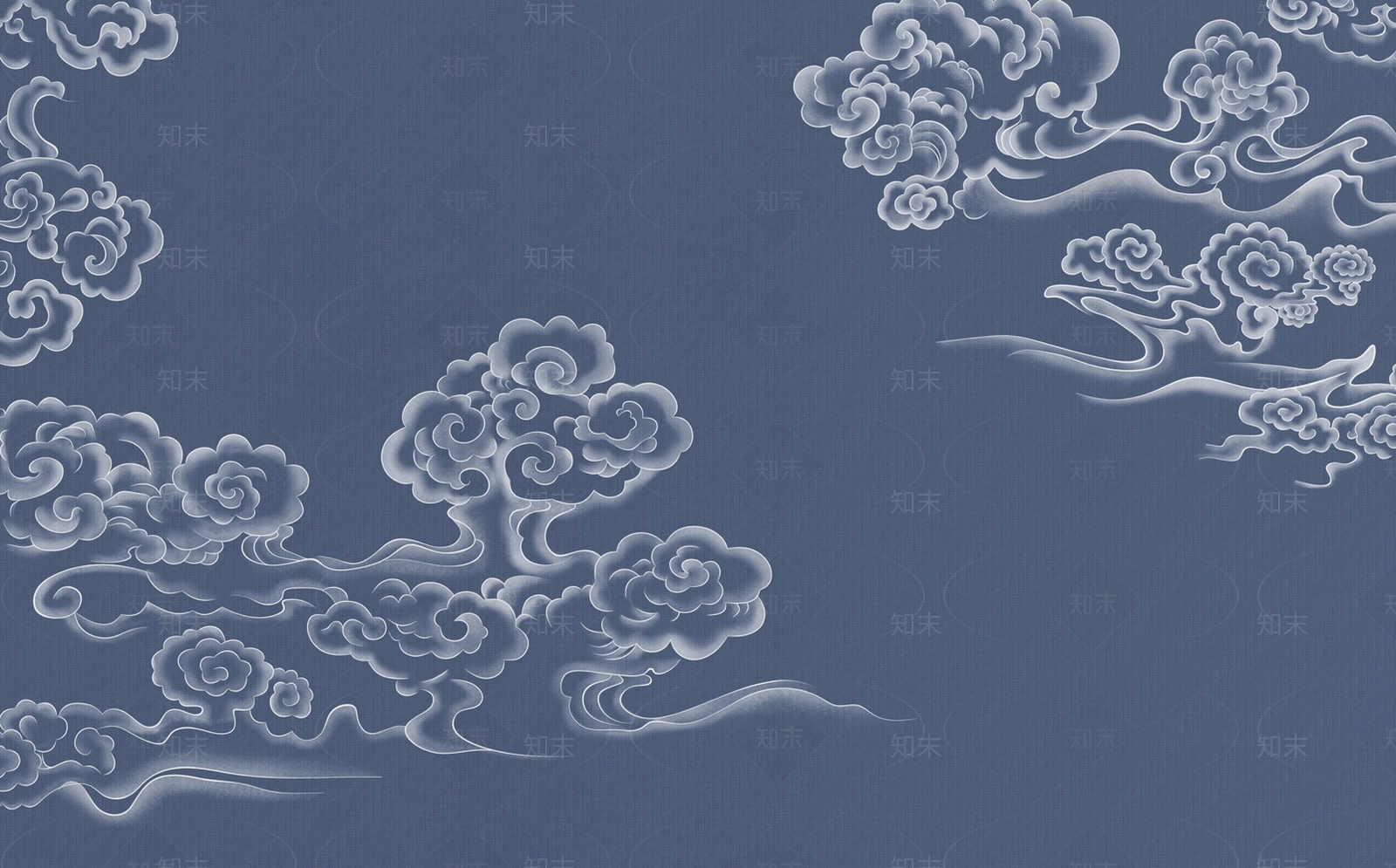 新中式祥云壁纸贴图下载【ID:1138674035】