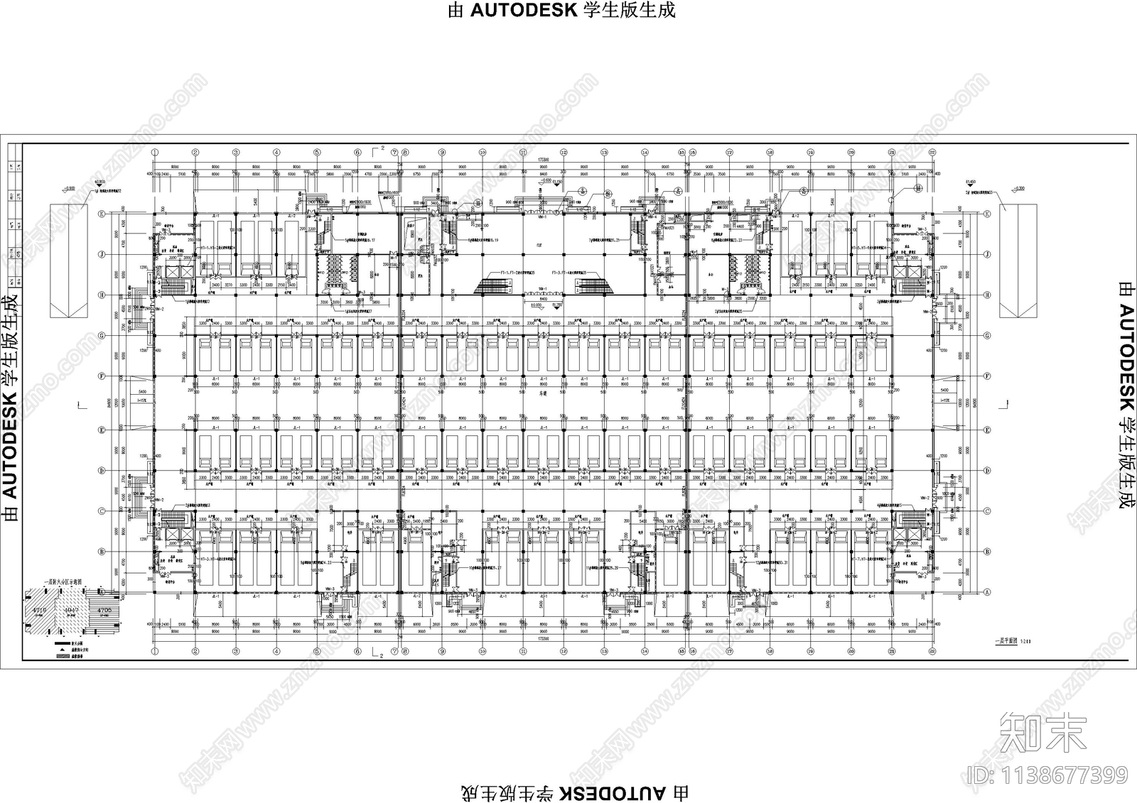 全球采购中心建筑cad施工图下载【ID:1138677399】