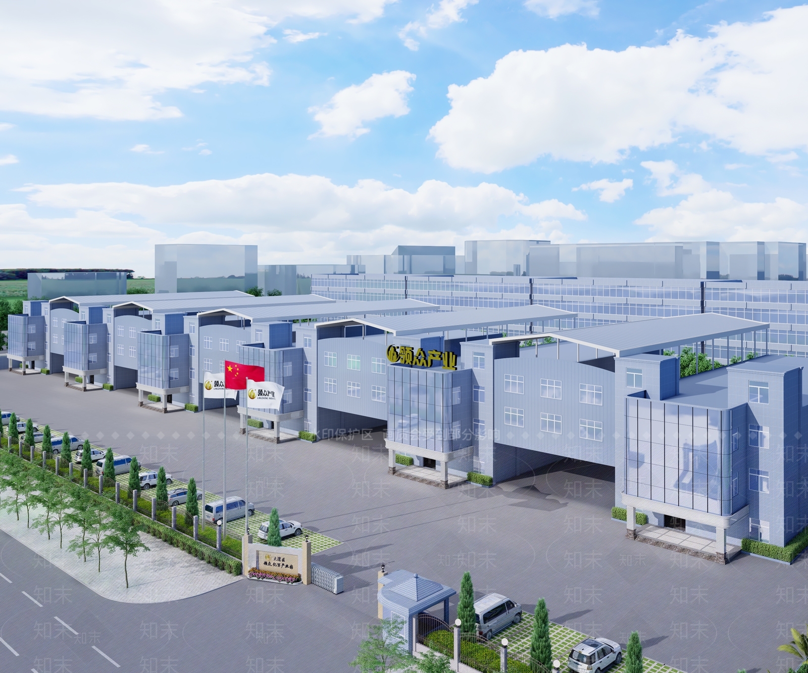 现代工业厂区3D模型下载【ID:1138678855】