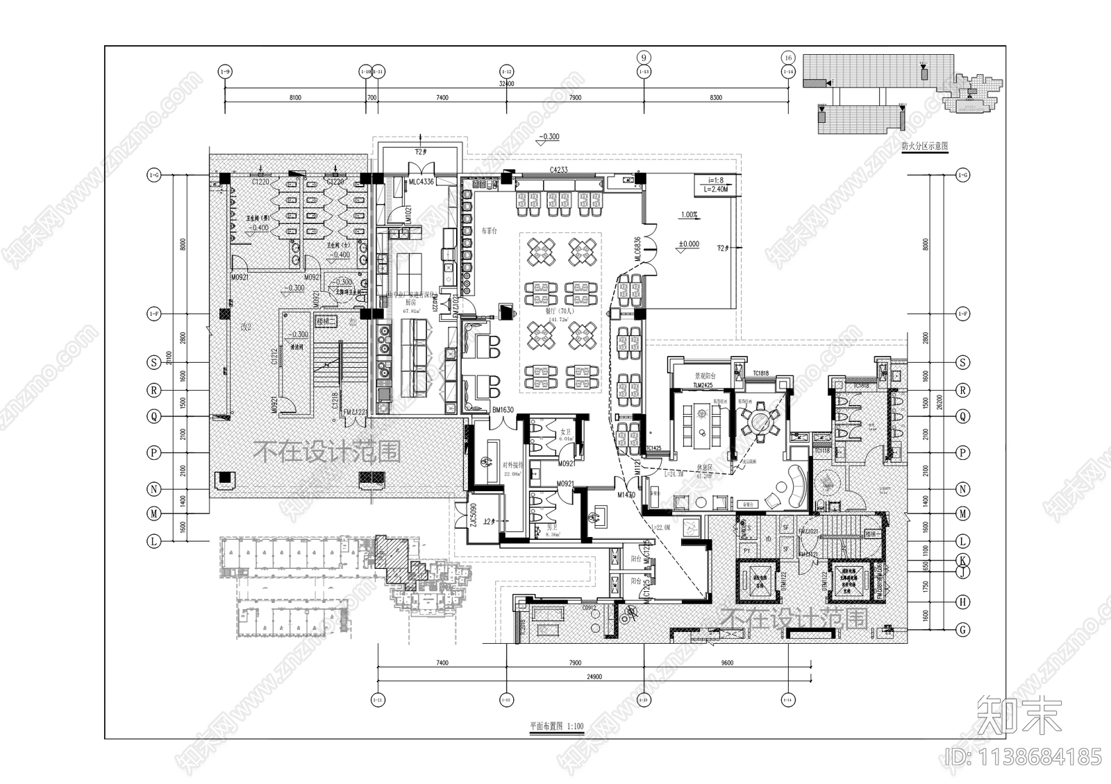 人才公寓室内cad施工图下载【ID:1138684185】