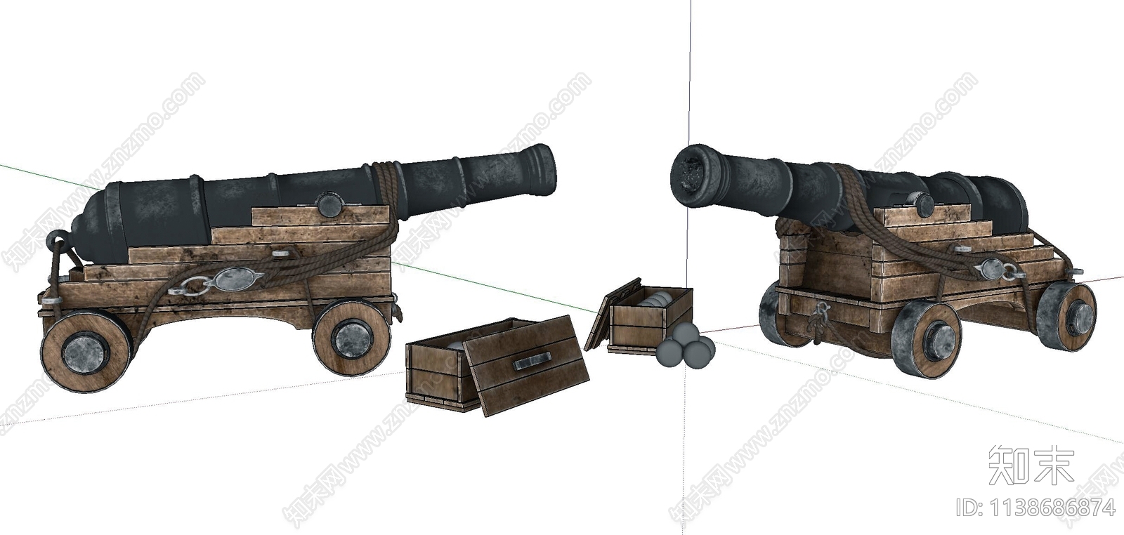 战争武器SU模型下载【ID:1138686874】