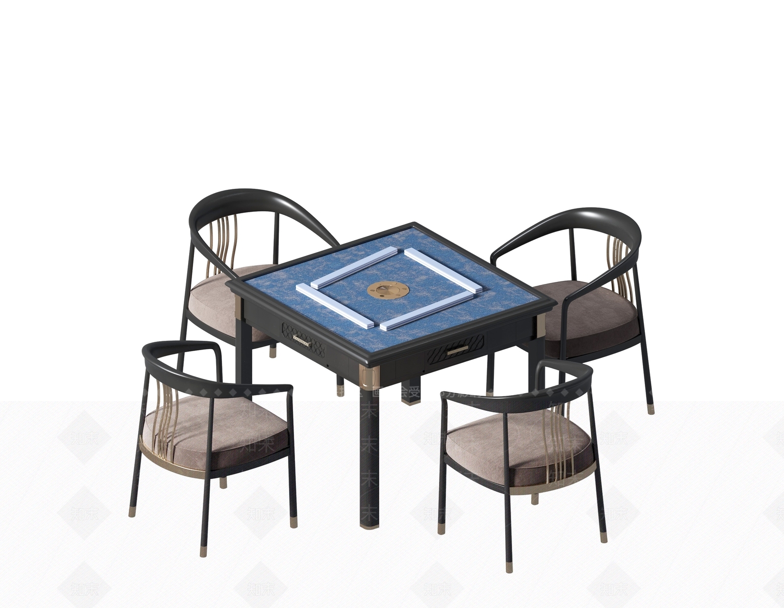 现代麻将桌3D模型下载【ID:1138687769】