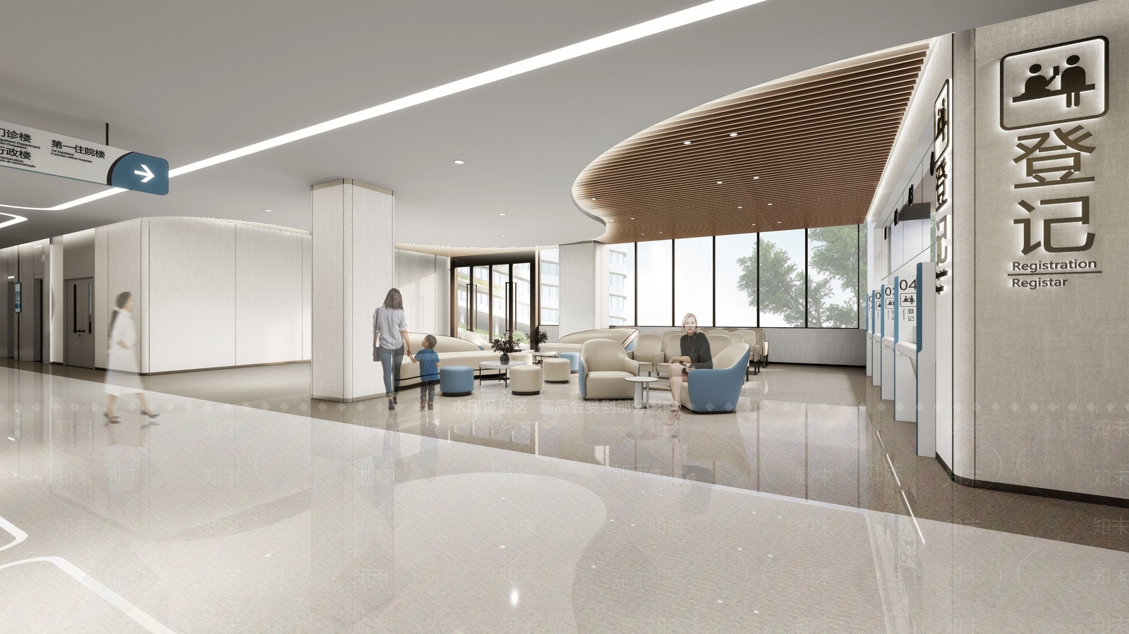 现代放射科候诊区SU模型下载【ID:1138689915】