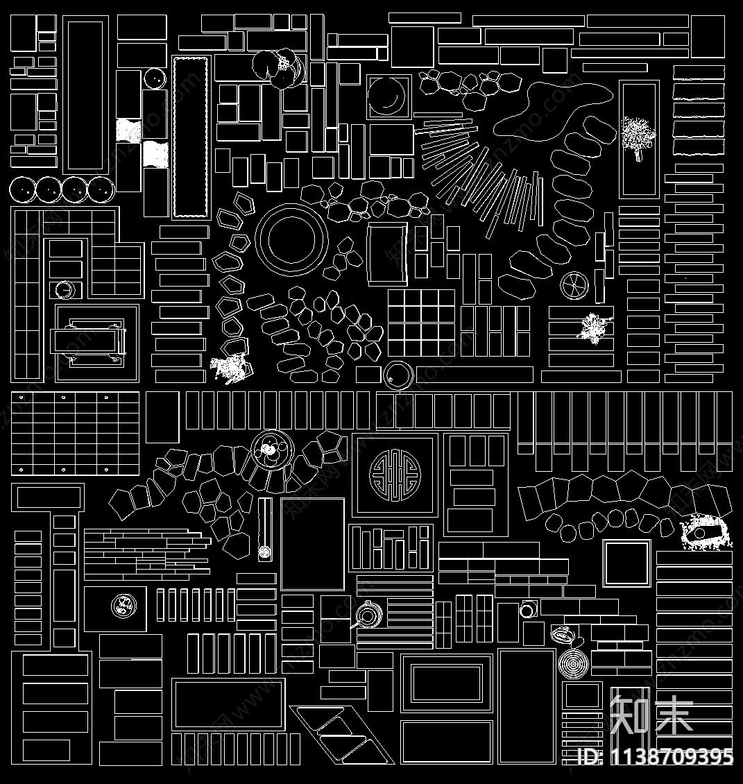 汀步小路cad施工图下载【ID:1138709395】