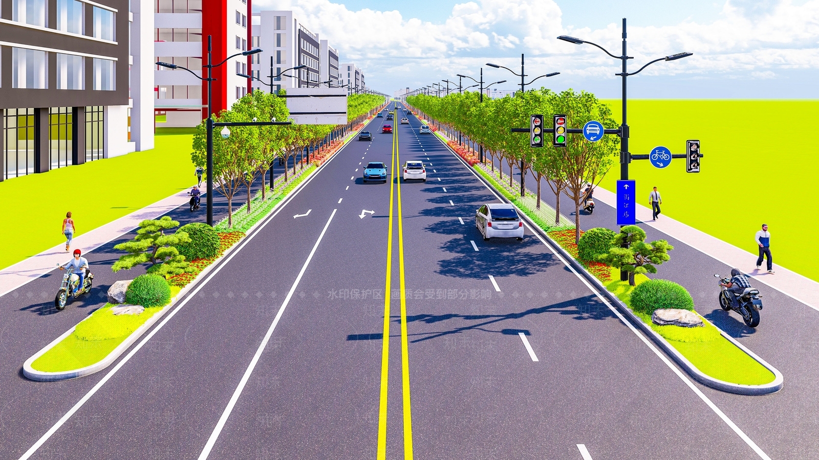 现代道路SU模型下载【ID:1138712898】