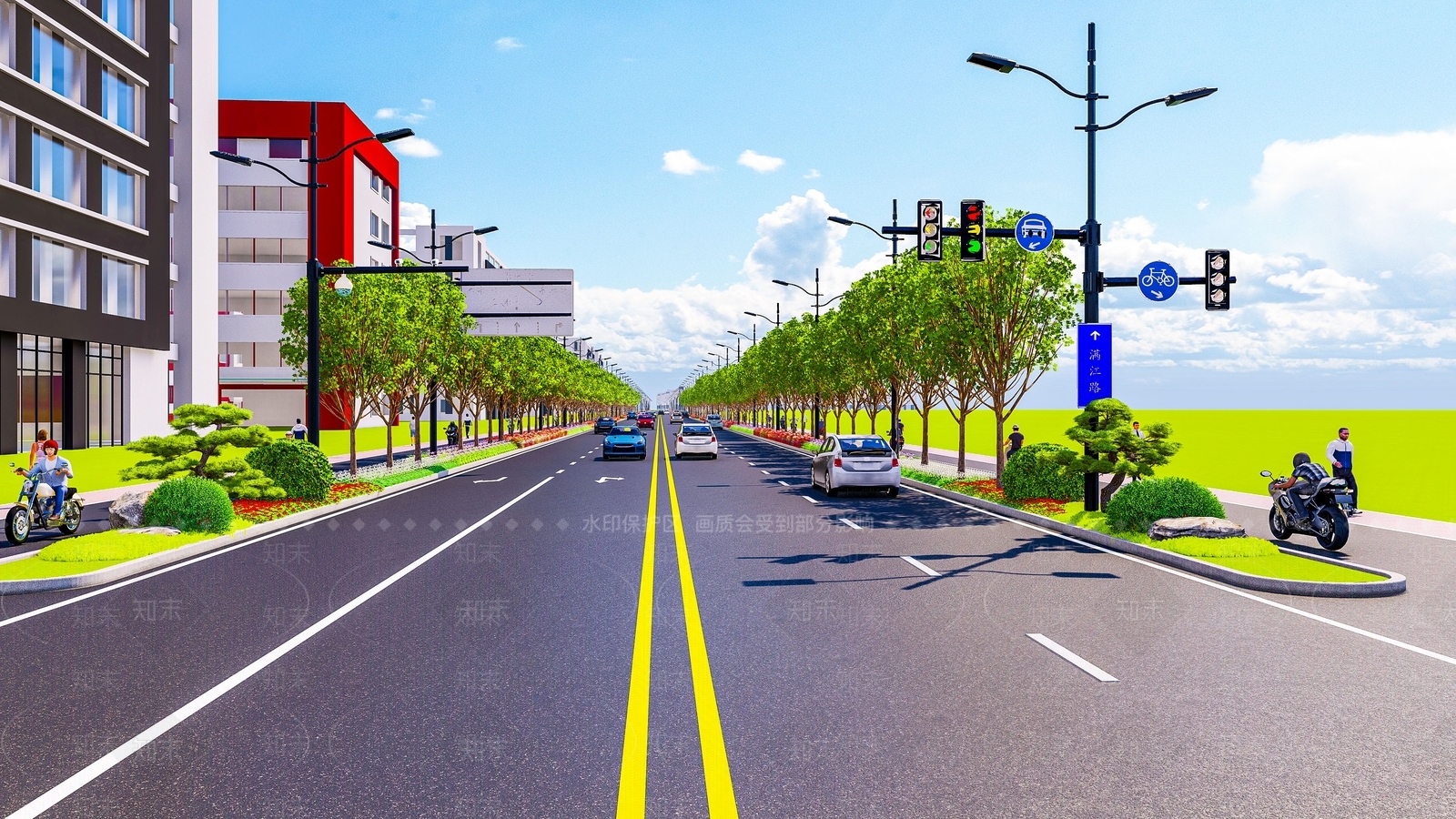 现代道路SU模型下载【ID:1138712898】
