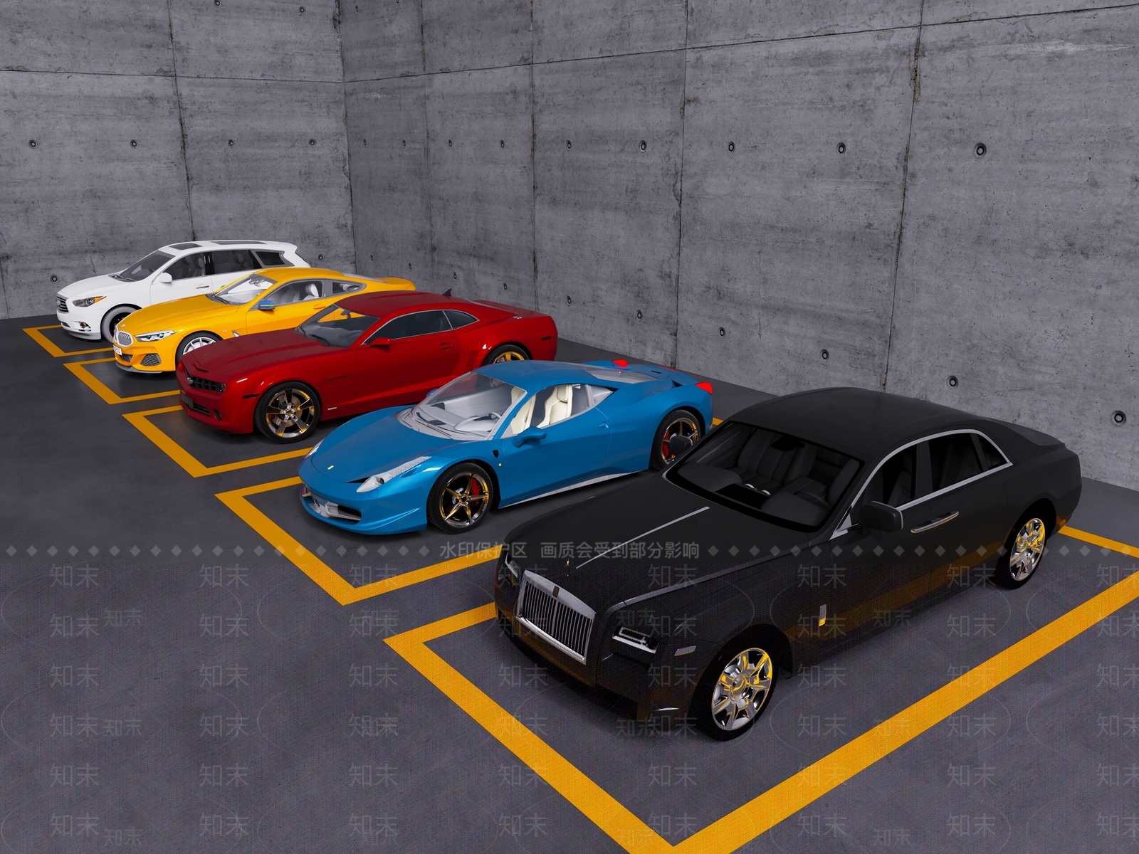 汽车组合3D模型下载【ID:1138722483】