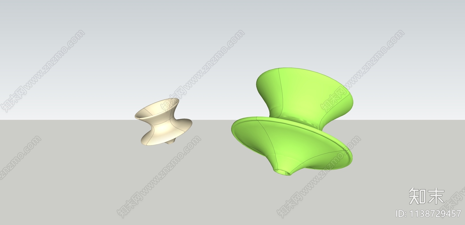 现代陀螺休闲椅SU模型下载【ID:1138729457】