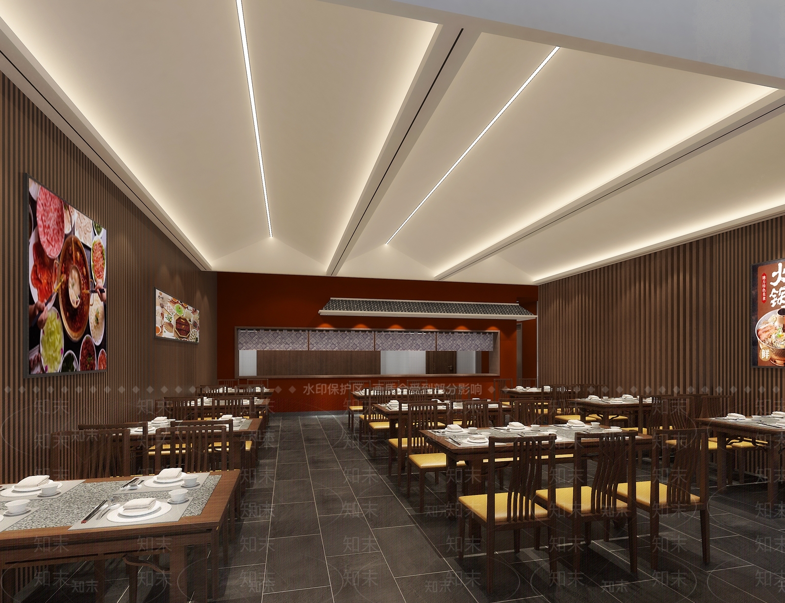 新中式火锅店3D模型下载【ID:1138743081】
