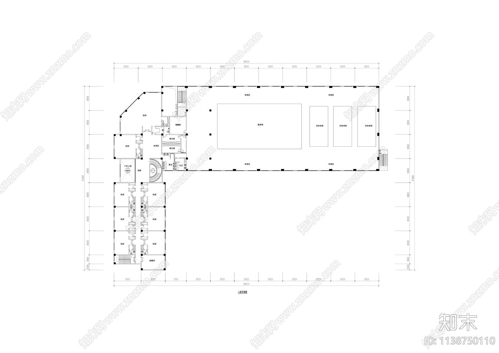 现代住宅区商业街建筑效果图cad施工图下载【ID:1138750110】