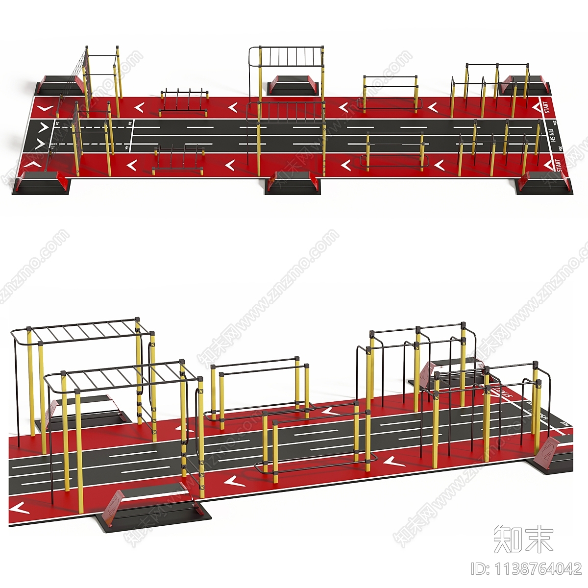 健身器材3D模型下载【ID:1138764042】