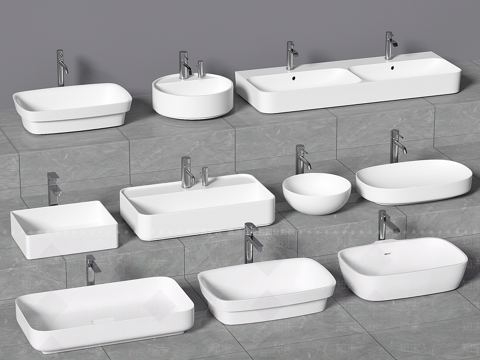 洗手盆SU模型下载【ID:1138770874】