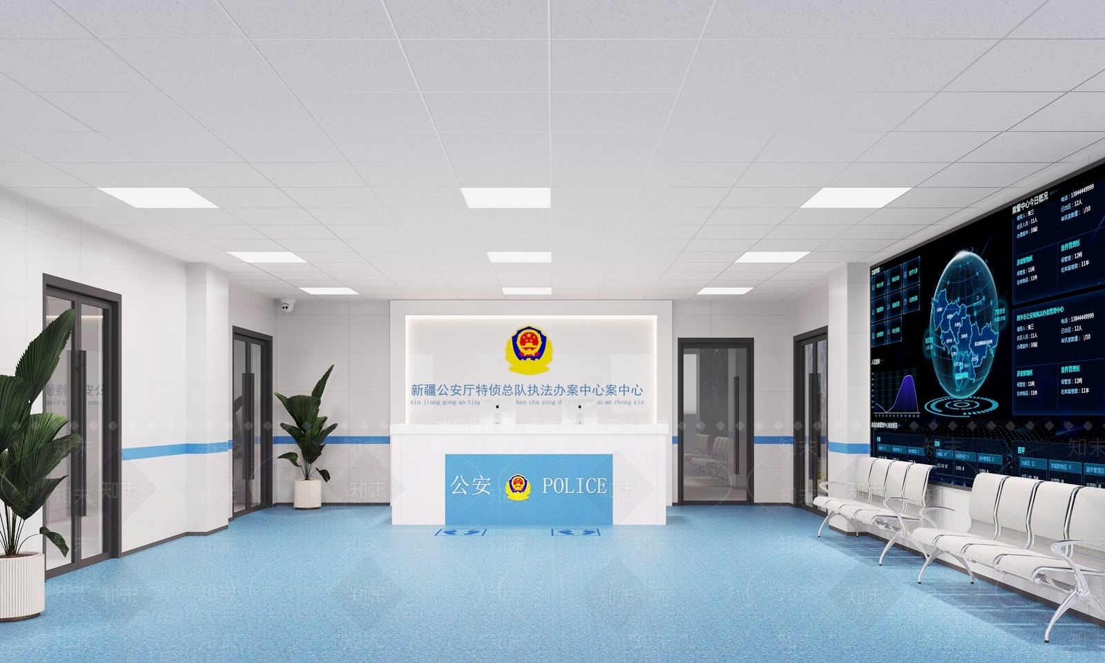 现代党政机关3D模型下载【ID:1138770049】
