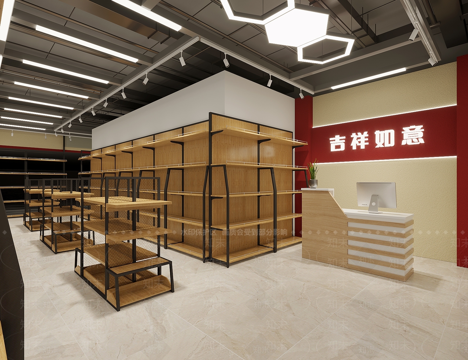 现代洗化日化店3D模型下载【ID:1138772594】