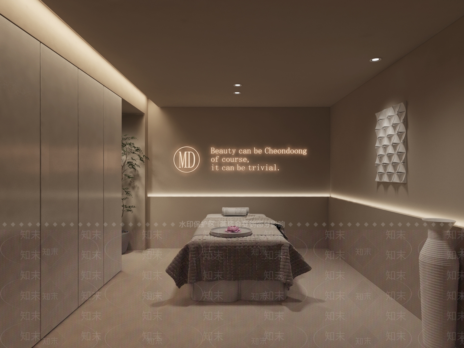 侘寂SPA包间3D模型下载【ID:1138776946】