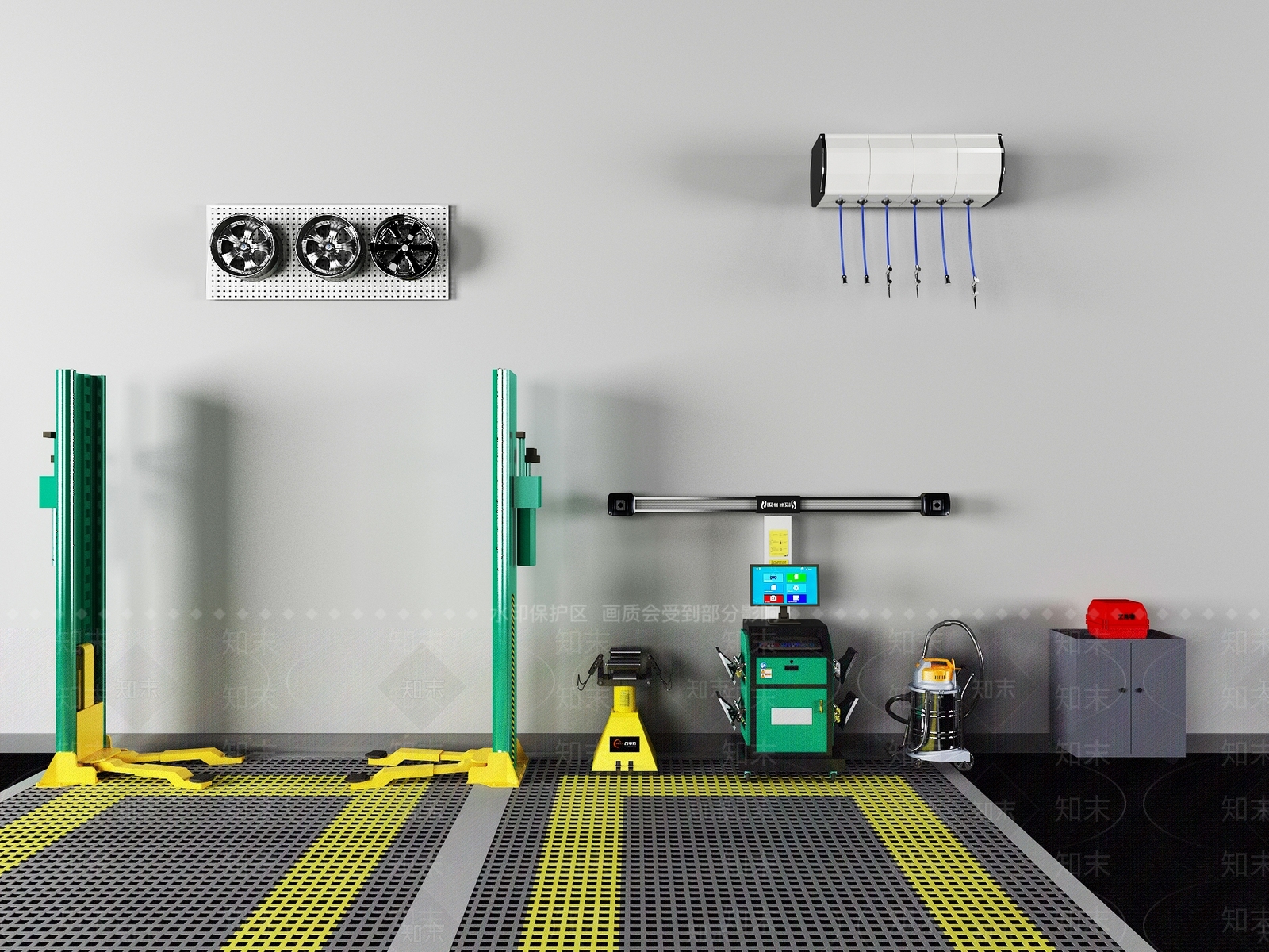 汽车维修器材设备SU模型下载【ID:1138778511】