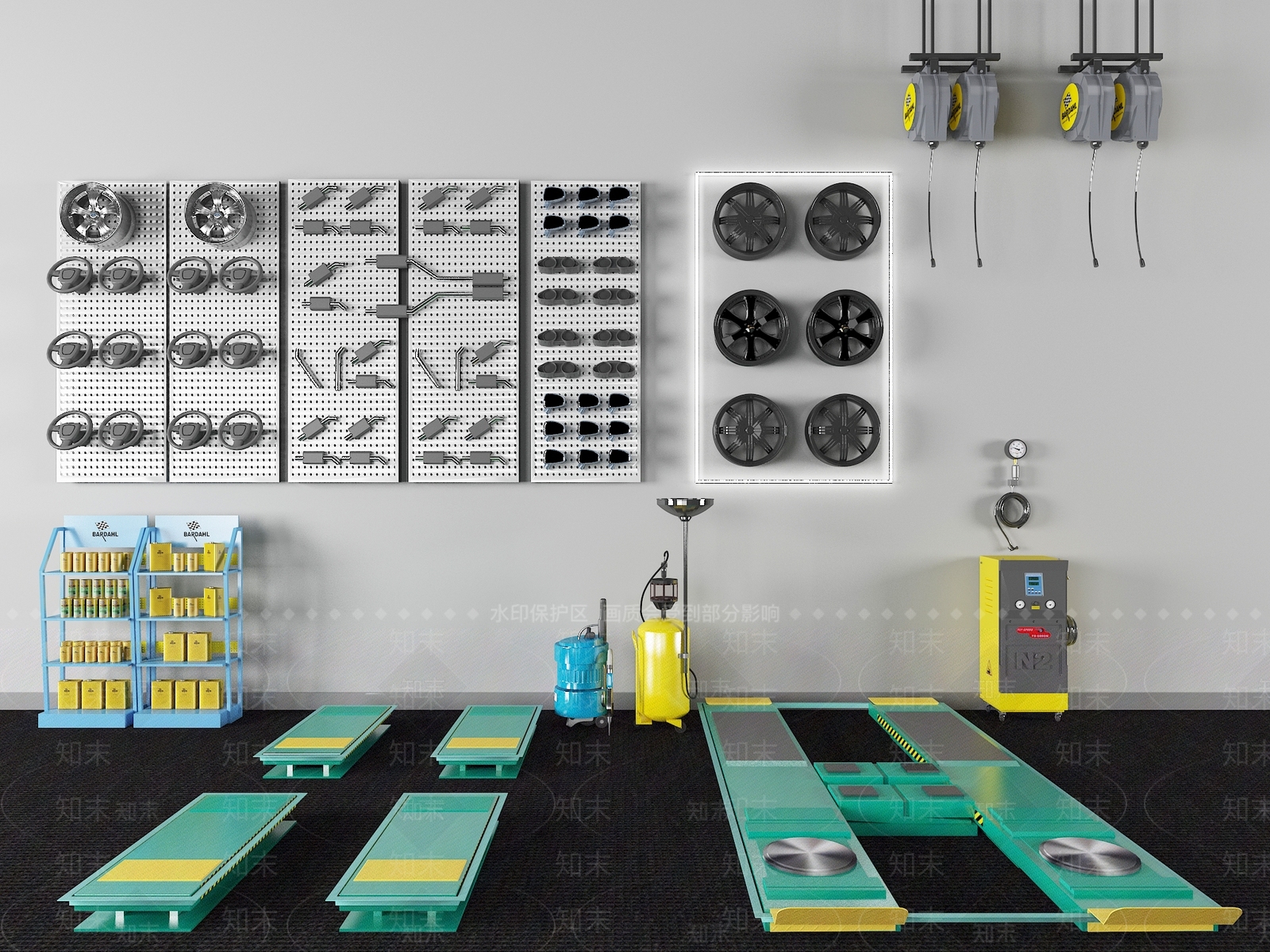 汽车维修器材设备SU模型下载【ID:1138778560】