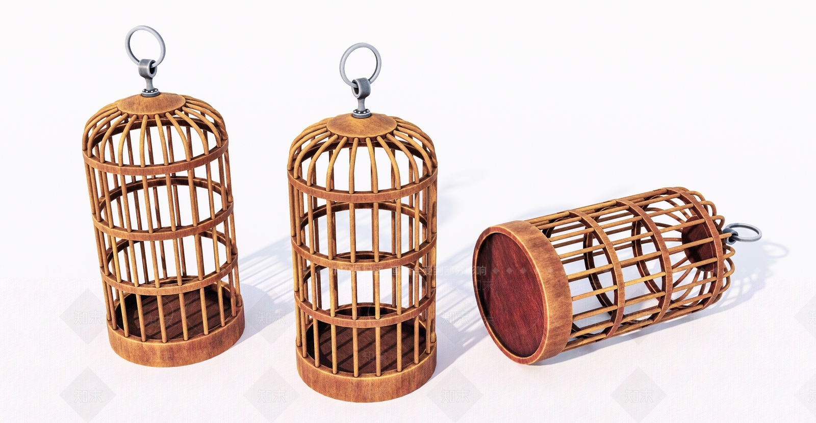 中式老旧木制鸟笼SU模型下载【ID:1138795740】