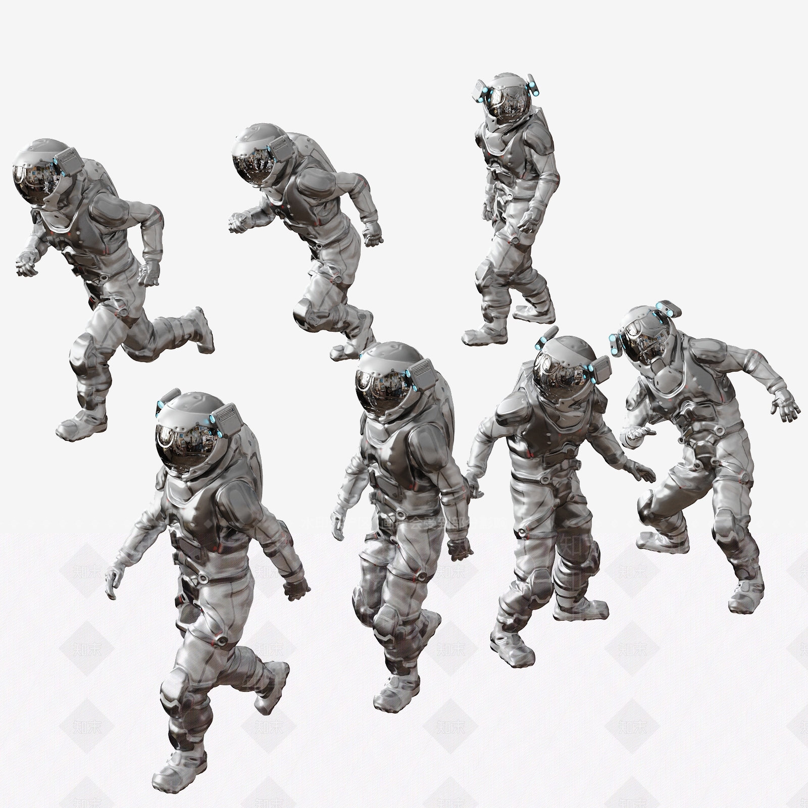 宇航员摆件3D模型下载【ID:1138797943】