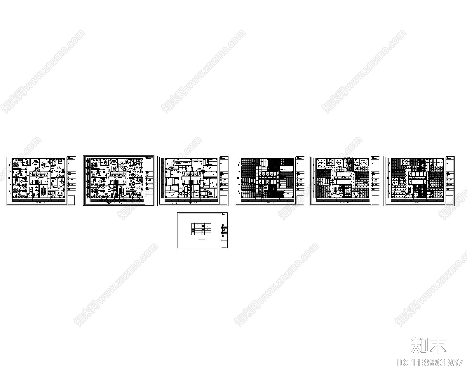 办公空间cad施工图下载【ID:1138801937】