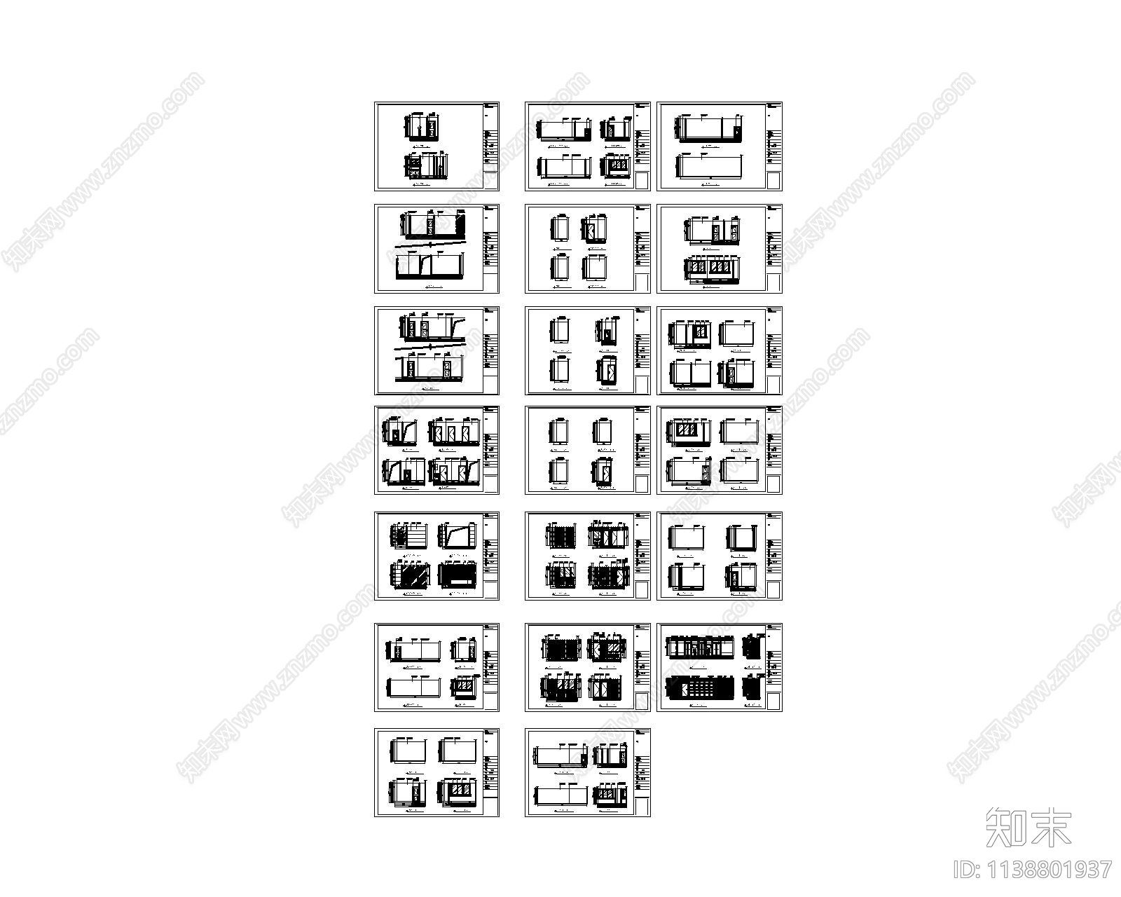 办公空间cad施工图下载【ID:1138801937】