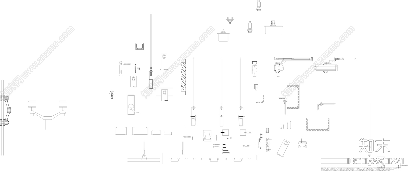 节点五金构件施工图下载【ID:1138811221】