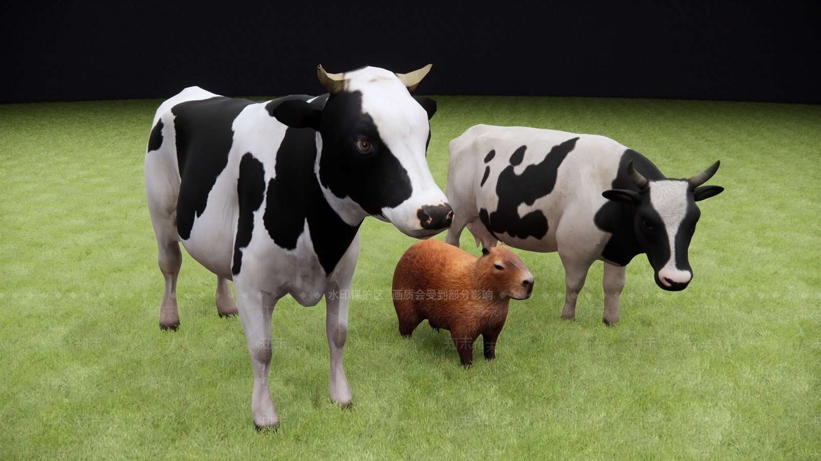 奶牛动物高精度模型SU模型下载【ID:1138825954】