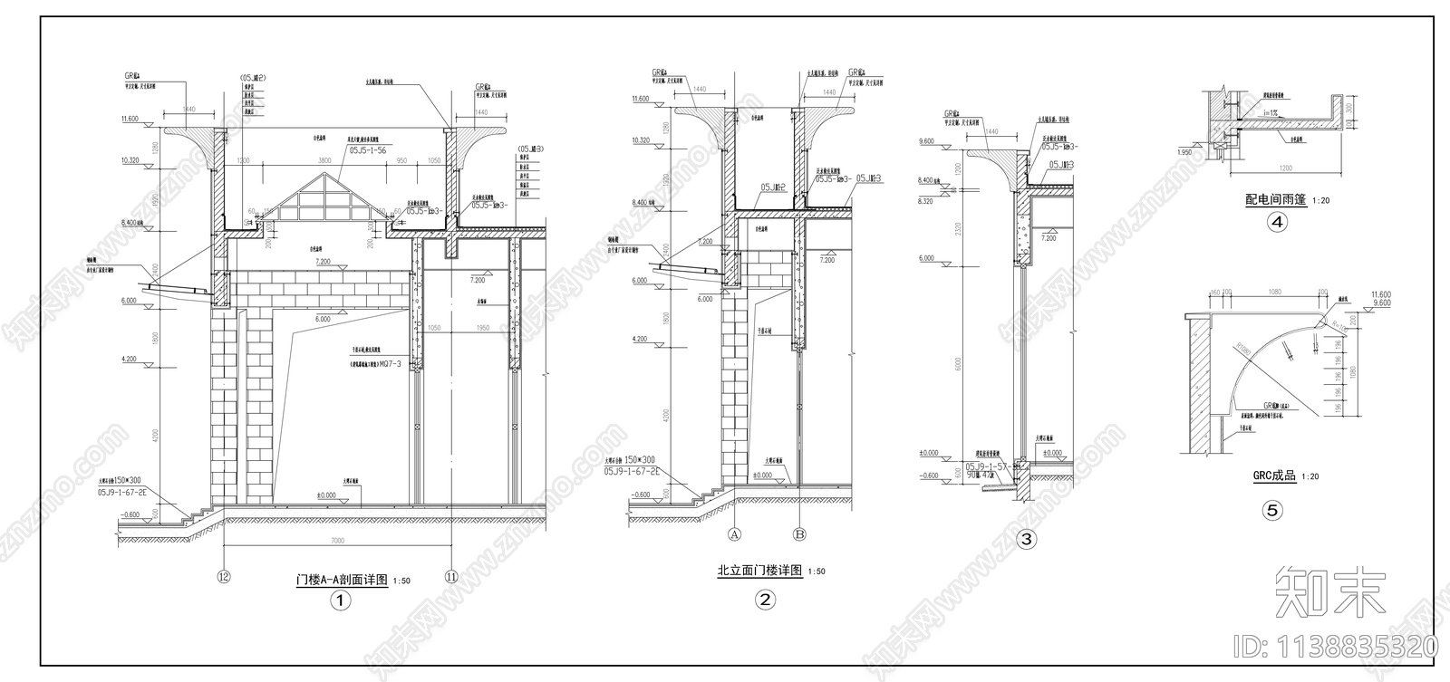 凯迪拉克4S店建筑cad施工图下载【ID:1138835320】