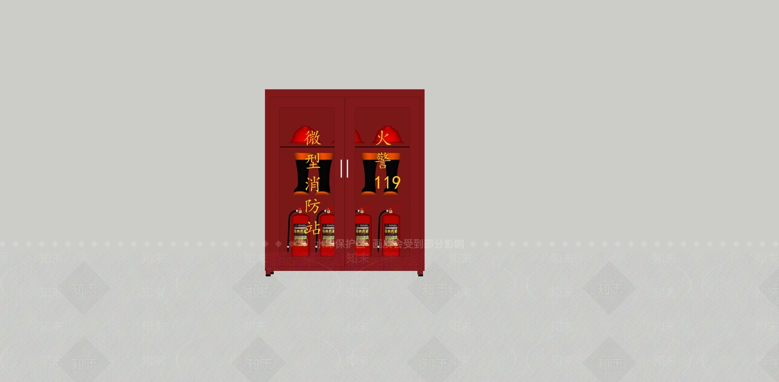 消防设备SU模型下载【ID:1138837438】