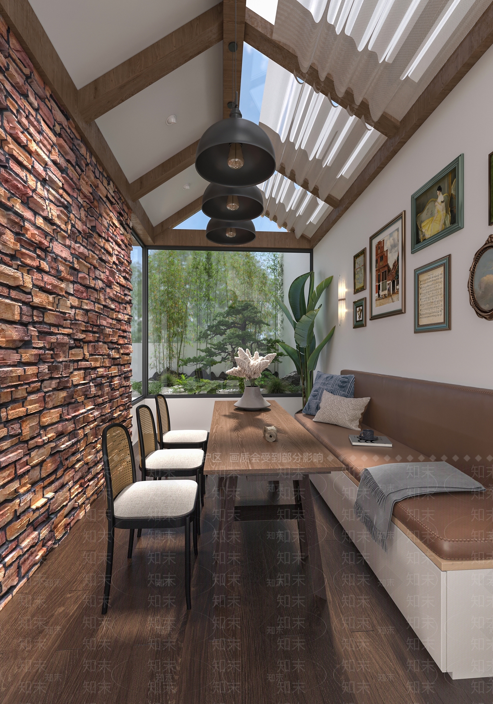 美式复古中餐厅3D模型下载【ID:1138844871】