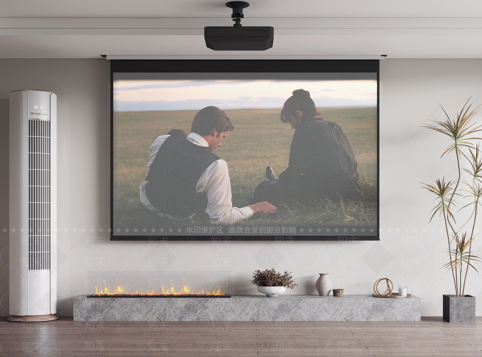 投影幕布3D模型下载【ID:1138863485】