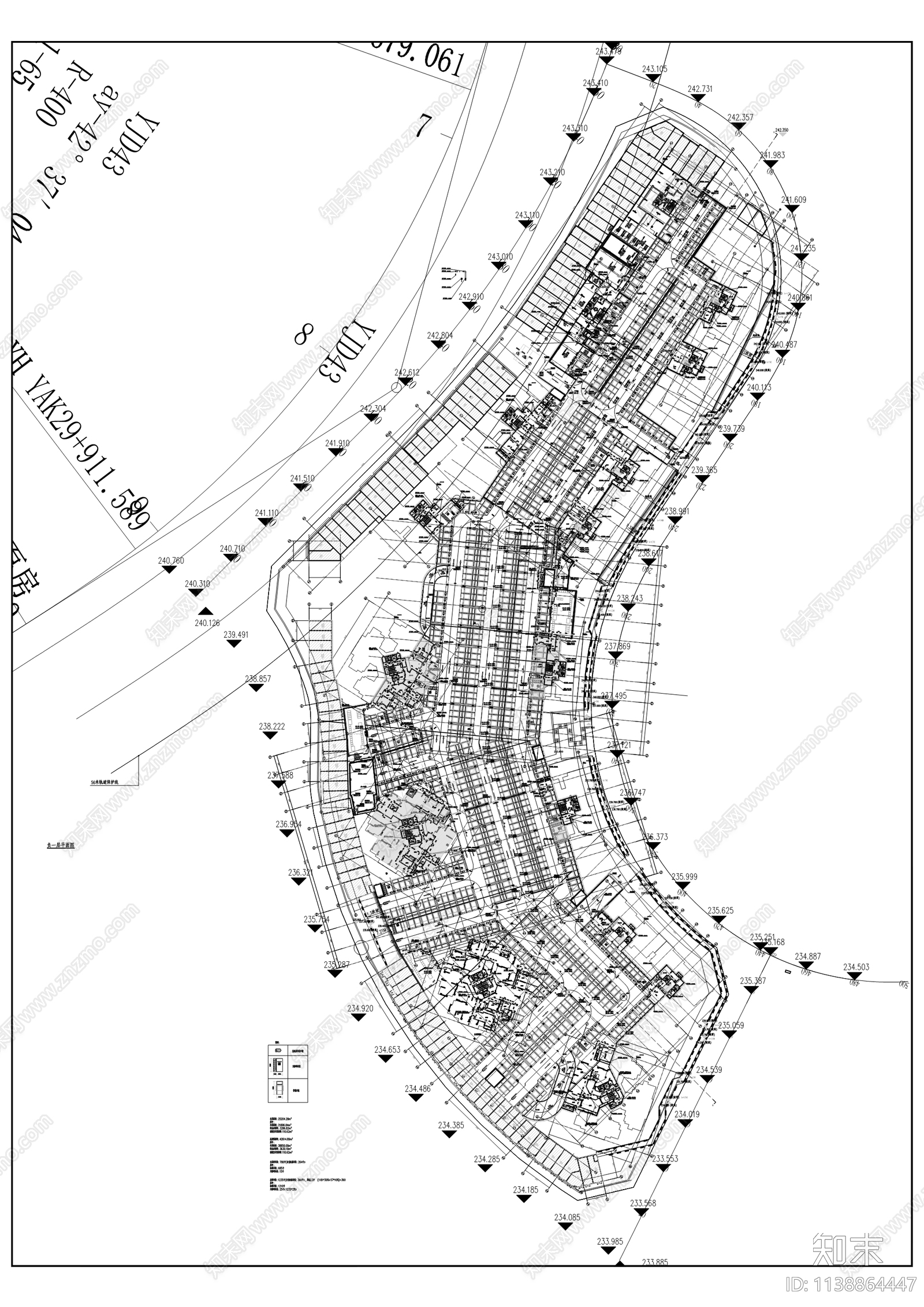 洺悦城住宅区建筑cad施工图下载【ID:1138864447】