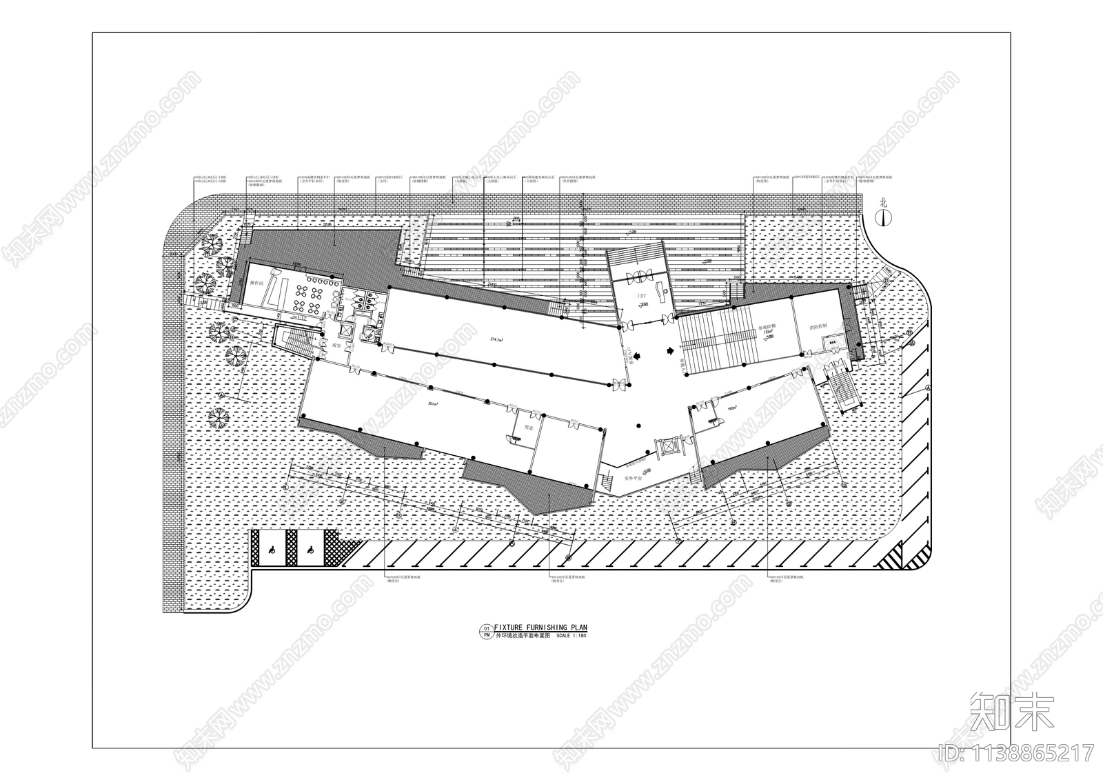 综合楼办公室咖啡厅cad施工图下载【ID:1138865217】