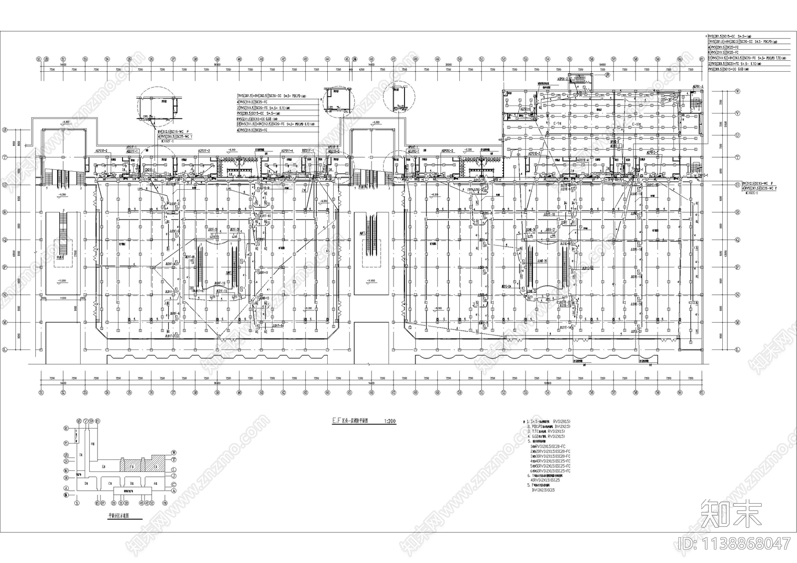 某17万平大型商场消防cad施工图下载【ID:1138868047】