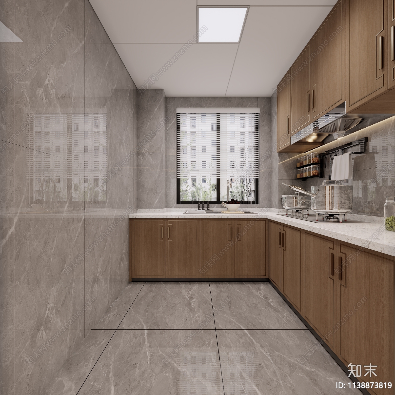 新中式厨房|空间|家装设计|李宗策 - 原创作品 - 站酷 (ZCOOL)