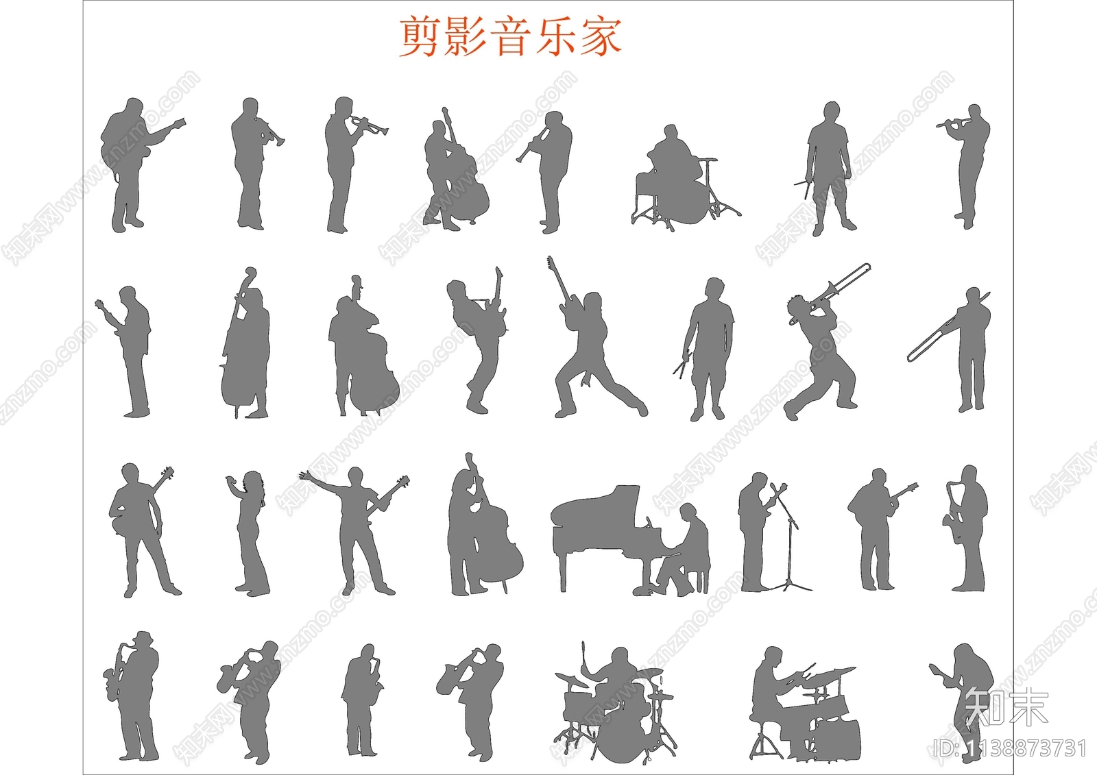 舞台乐器cad施工图下载【ID:1138873731】
