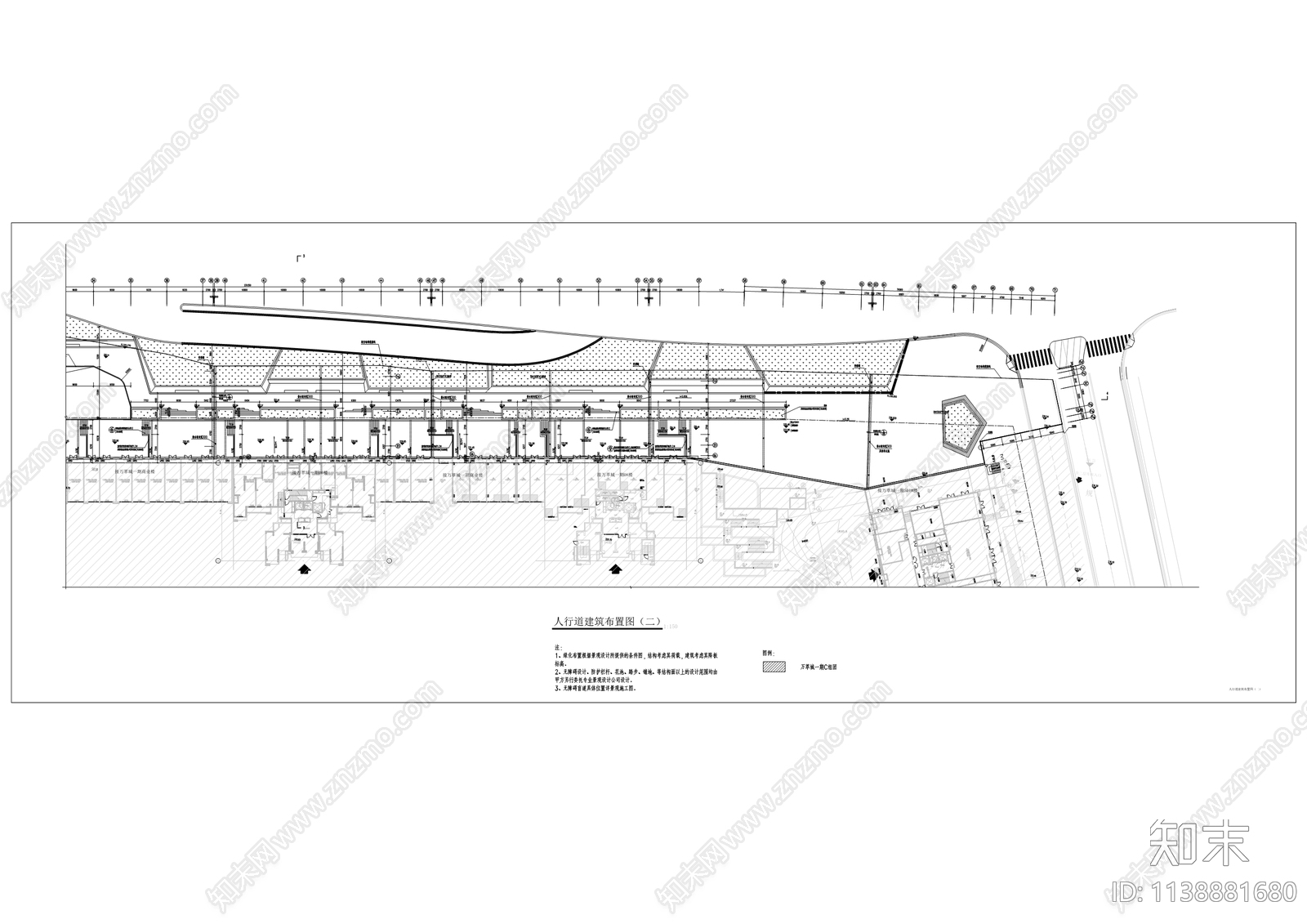 高铁主干道南侧边坡架空结构工程cad施工图下载【ID:1138881680】