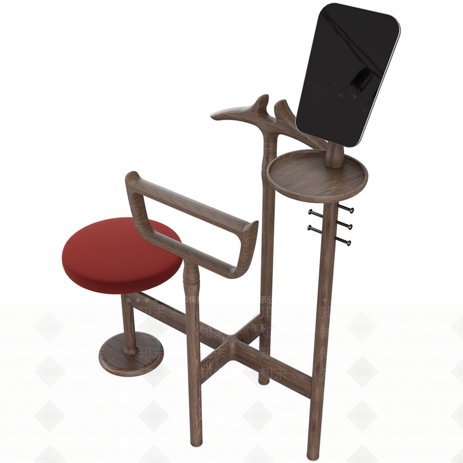 SAM现代多功能衣架3D模型下载【ID:1138886133】